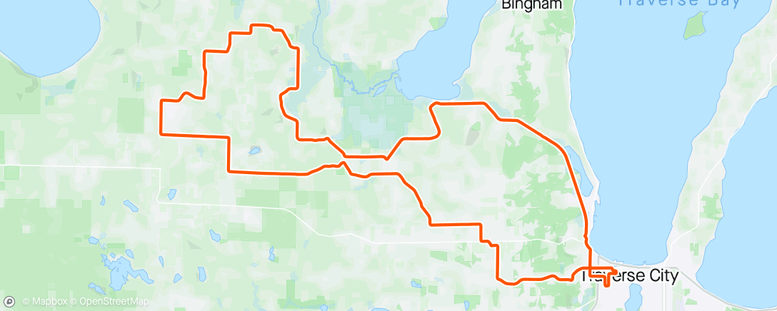 Mapa da atividade, Blustery LC Road Miles