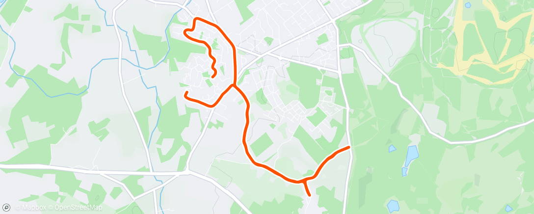 Map of the activity, Lovely Ewshot 10K with Baba