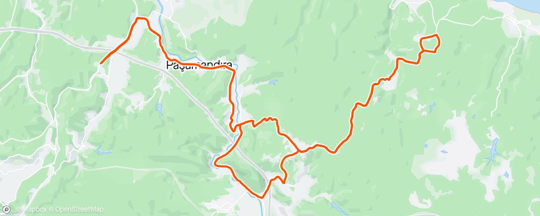 Map of the activity, Lunch Ride