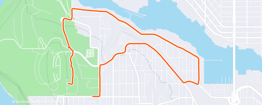 Map of the activity, Morning Run