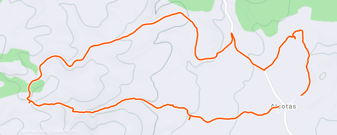 Map of the activity, Alcotas