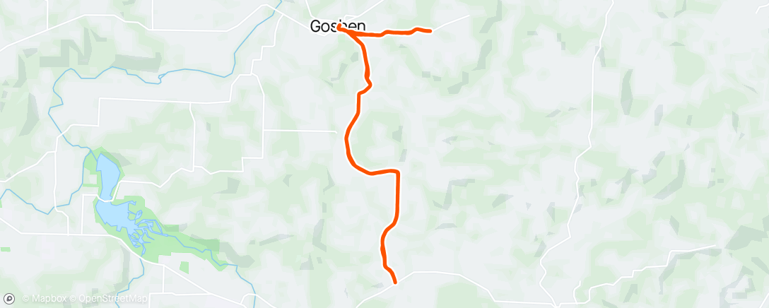 Map of the activity, Orthodox Brew ride - half gravel / half road