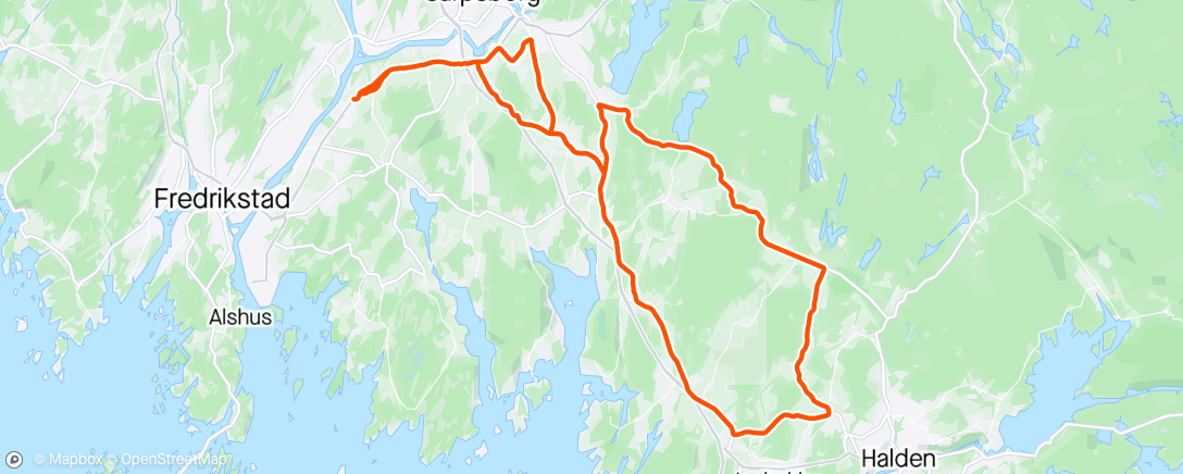 Map of the activity, Favorittrunden🚴🏻‍♂️☀️