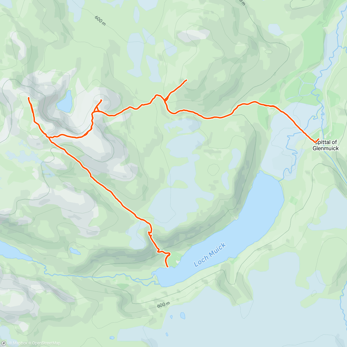 Map of the activity, Morning Trail Run