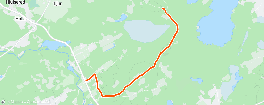 Map of the activity, Lunch Run