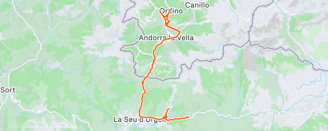 Map of the activity, Morning Ride