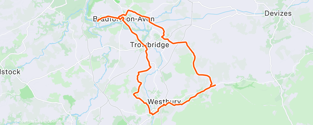 Map of the activity, Morning Ride