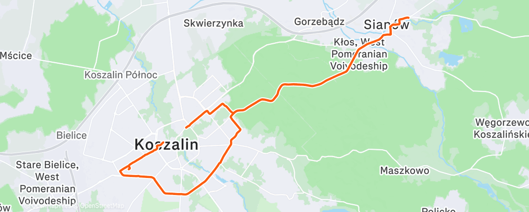 Map of the activity, Morning E-Bike Ride