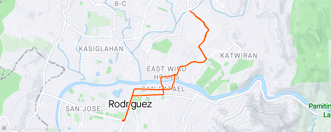 Map of the activity, Paaraw Ride