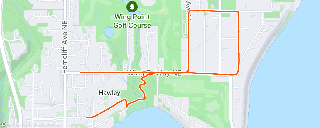 Map of the activity, Morning Run