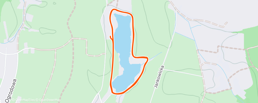 Map of the activity, Afternoon Trail Run