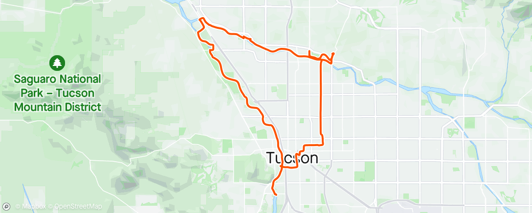 Map of the activity, Morning Bike Ride