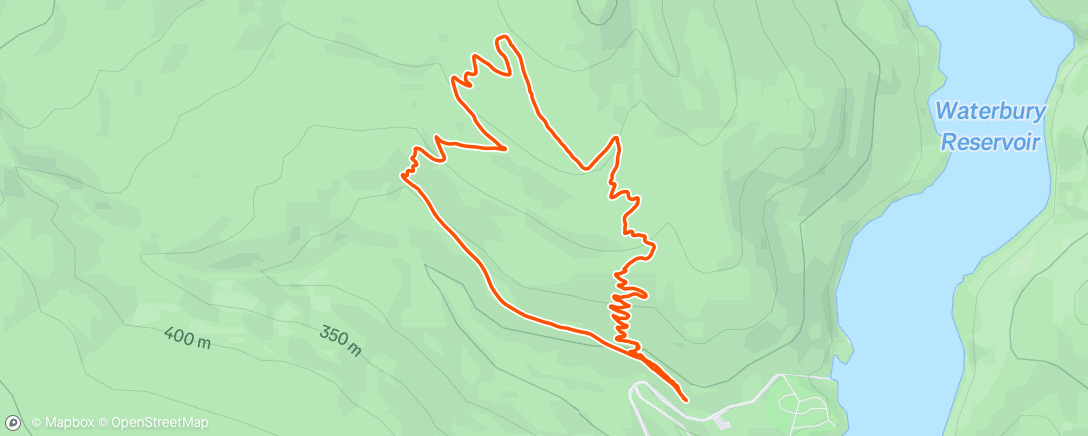 Map of the activity, Afternoon Mountain Bike Ride