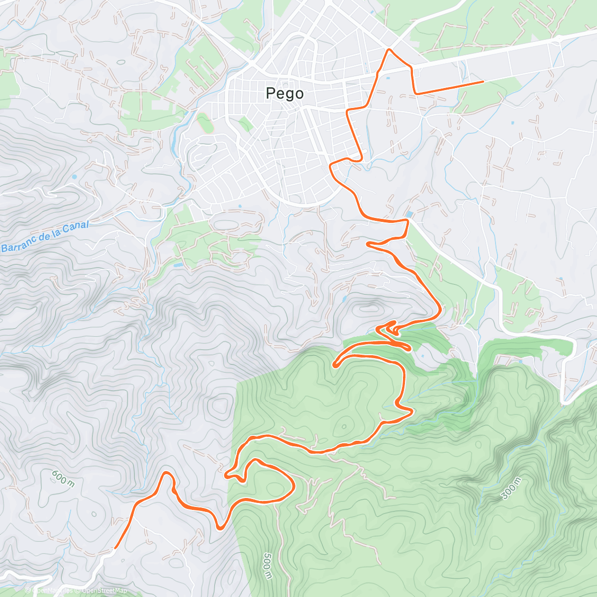 Map of the activity, ROUVY - Port de la Vall d'Ebo | Spain