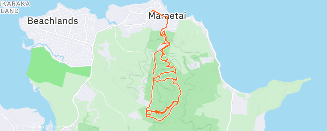 Map of the activity, Morning Mountain Bike Ride