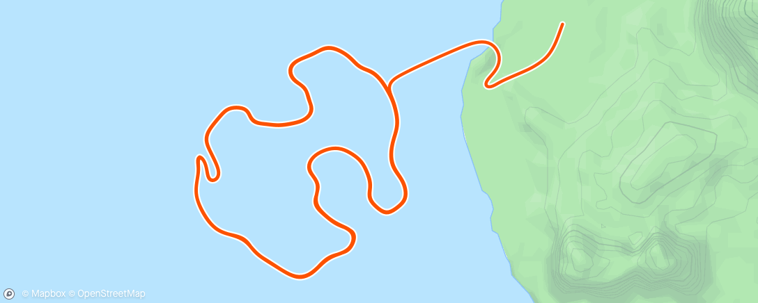 「Zwift - Race: SISU Reissu on Volcano Circuit in Watopia」活動的地圖