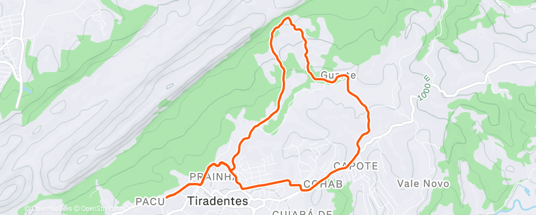 Map of the activity, Trail livre - Feliz Natal! 🥳