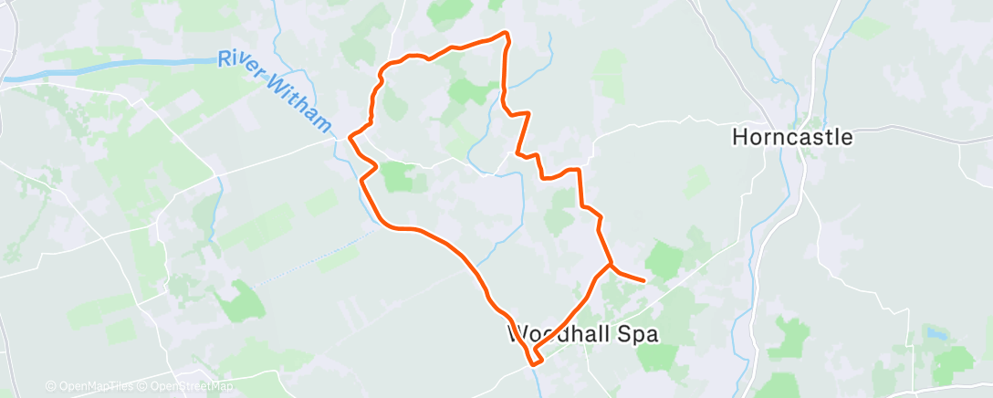 Map of the activity, Morning Gravel Ride