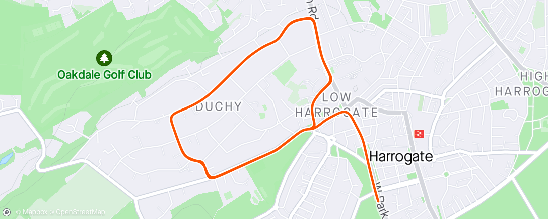 Map of the activity, Zwift - Duchy Estate in Yorkshire