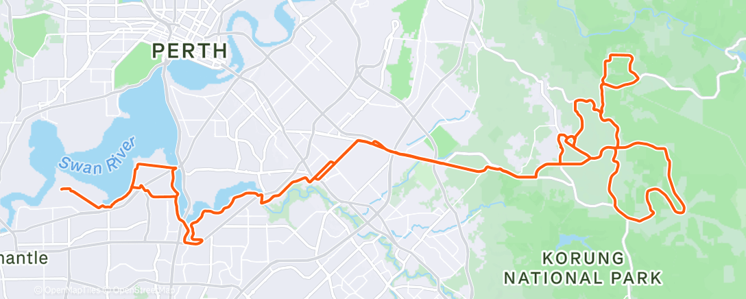 Map of the activity, Morning Ride