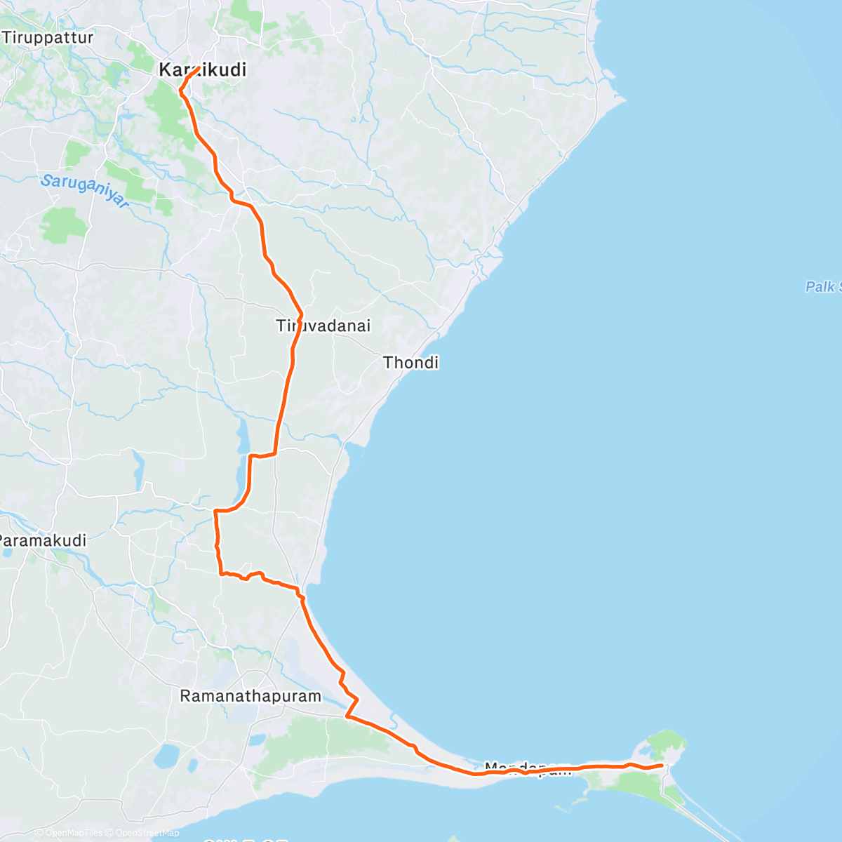 Map of the activity, Gravel-🇮🇳 wo sind die Kurven?