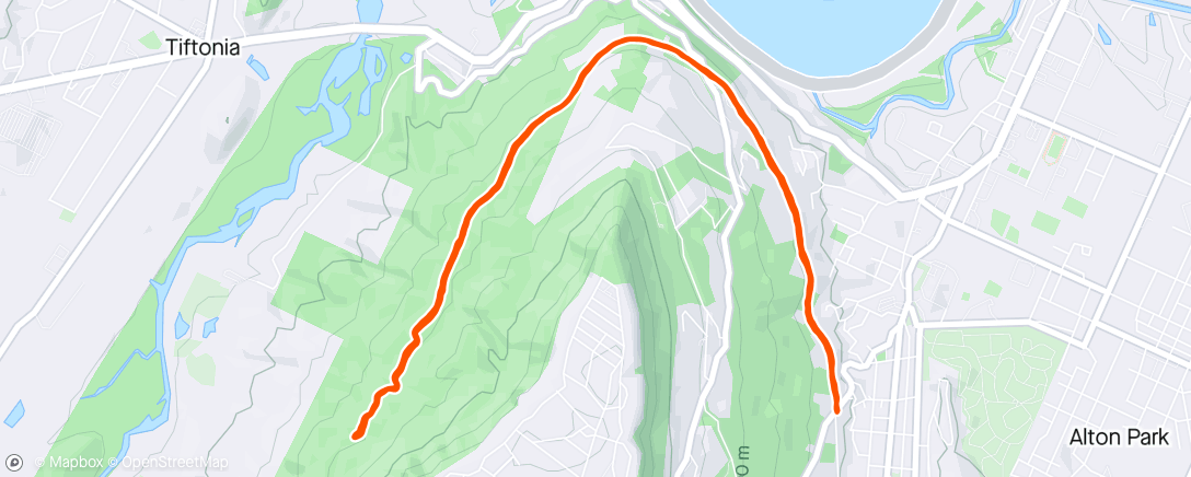 Map of the activity, Nice run with Erno