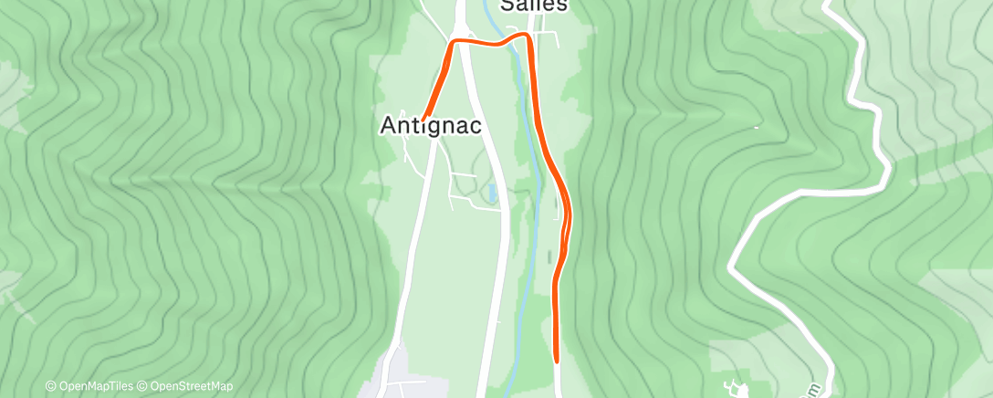 Карта физической активности (Reprise course à pied)