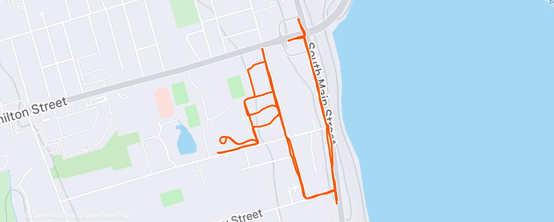 Карта физической активности (Morning Run)