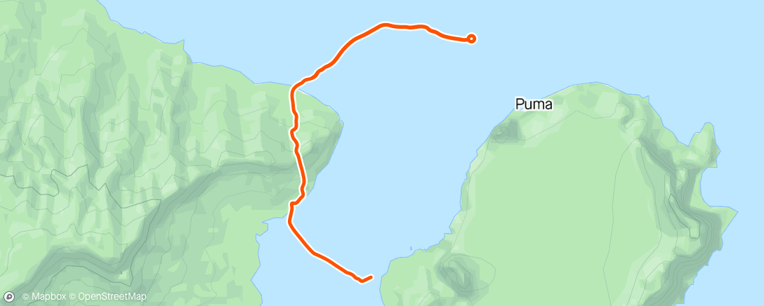 Mapa de la actividad (Zwift - Climb Portal: Crow Road at 100% Elevation in Watopia)