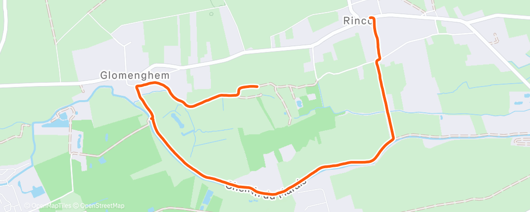 Map of the activity, Marche dans l'après-midi