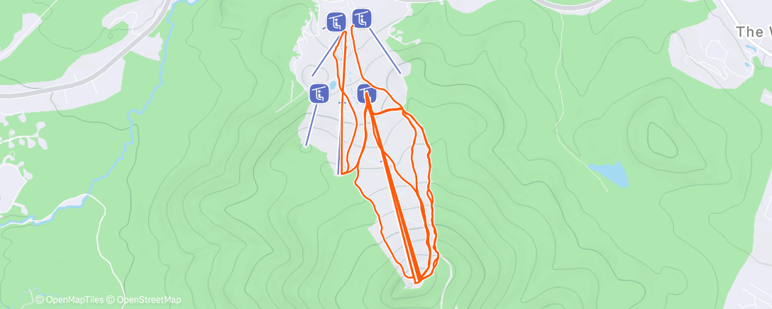 Map of the activity, Afternoon Alpine Ski