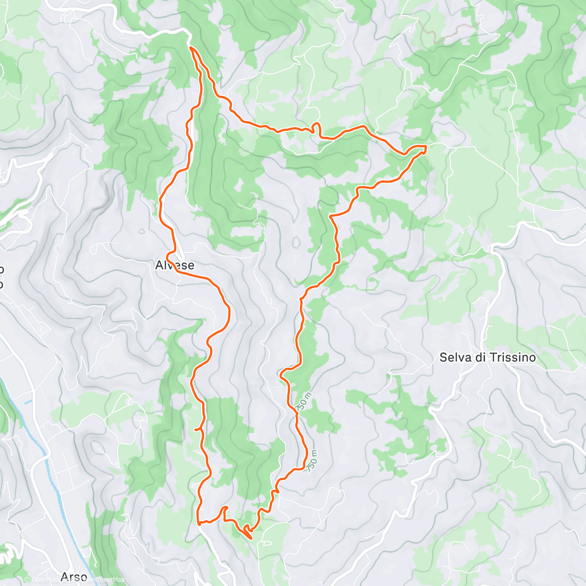 Mapa de la actividad, Scarico con tramonto 🌄