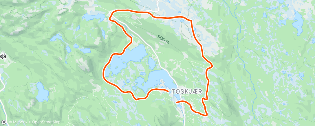 Map of the activity, Lunch Nordic Ski