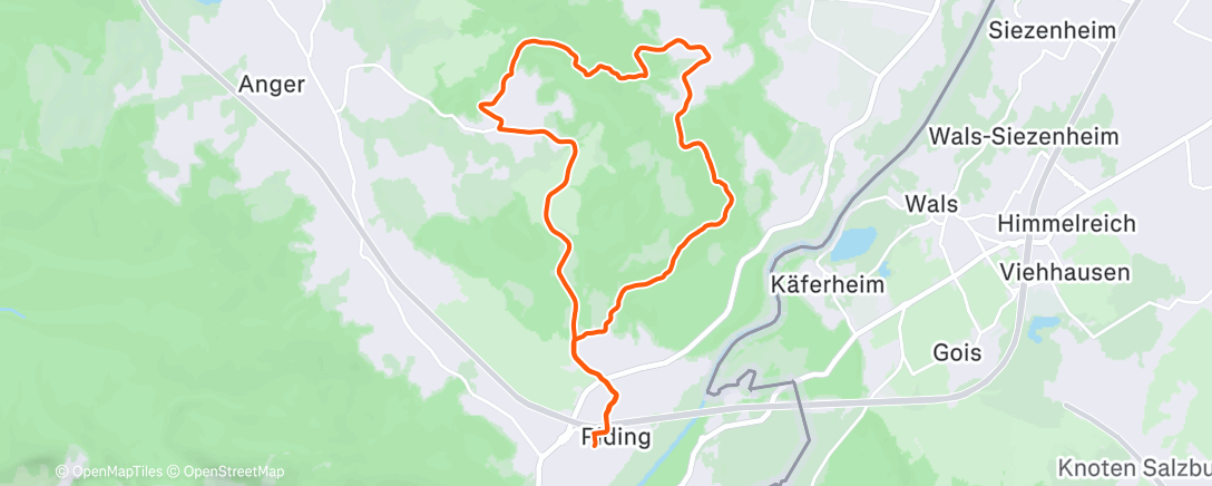 Карта физической активности (Traillauf am Nachmittag)