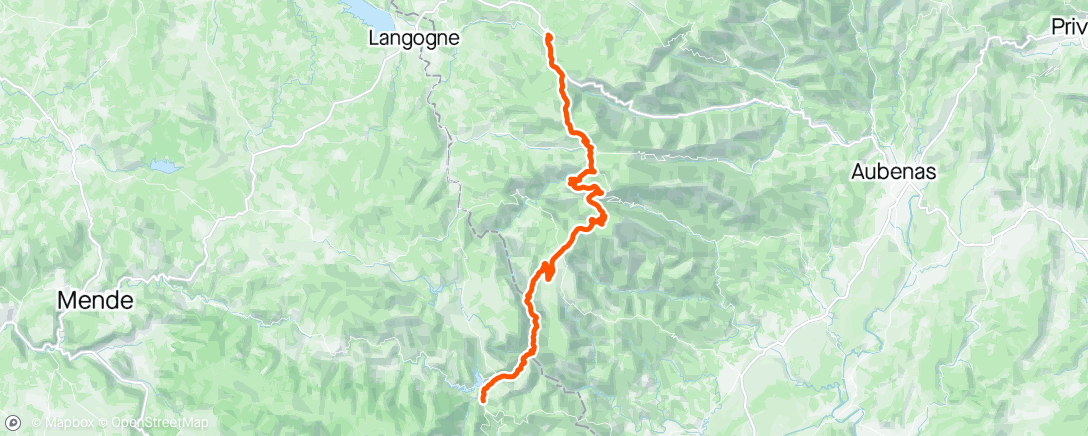 Karte der Aktivität „Tour de l'Ardèche J4/5”