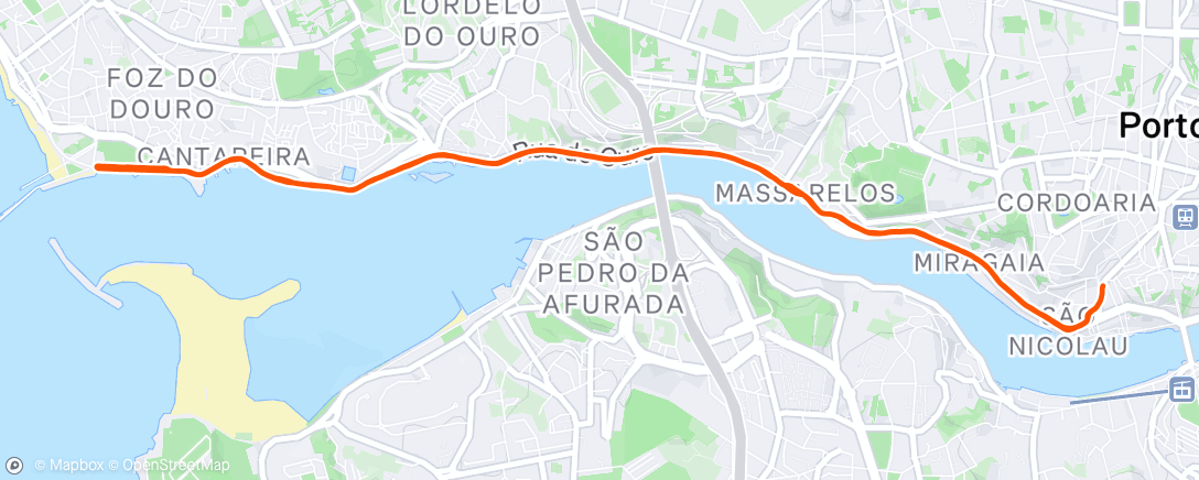 Map of the activity, Morning Run