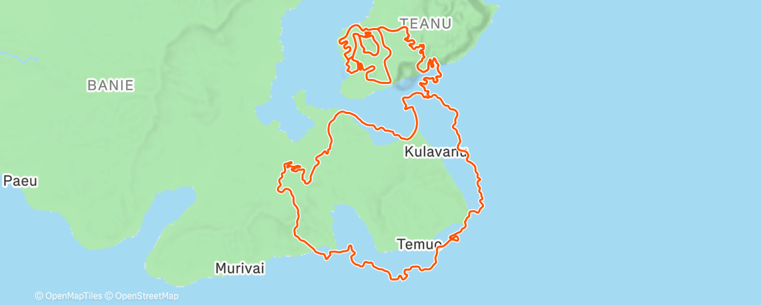 Map of the activity, Watopia