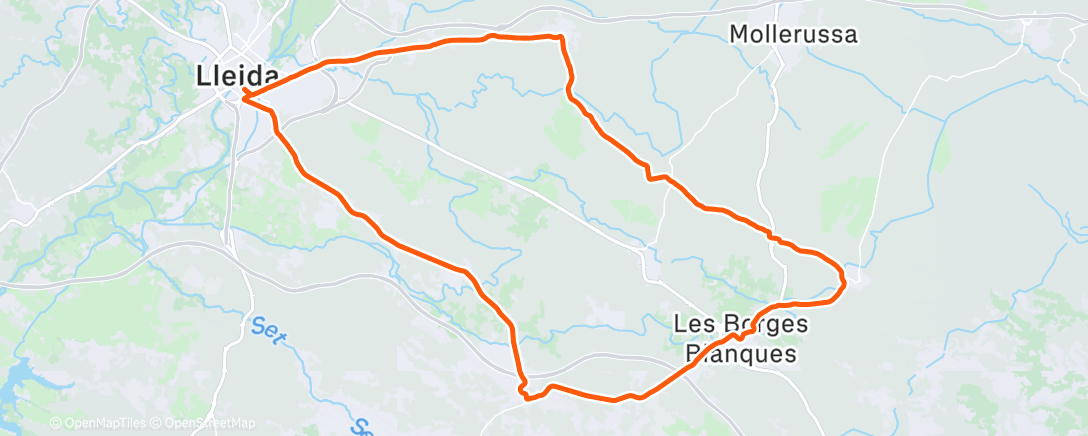 Map of the activity, ROAD: XMAS RIDE