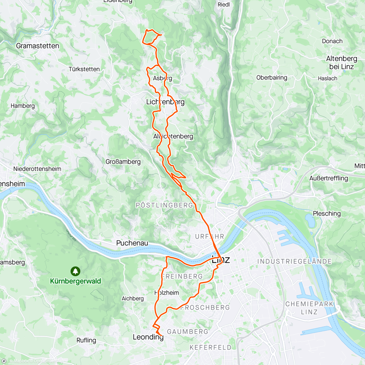 Mapa de la actividad (Fahrt am Nachmittag)