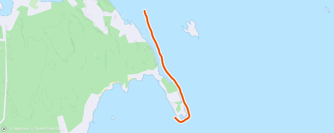 Map of the activity, Afternoon Kayaking
