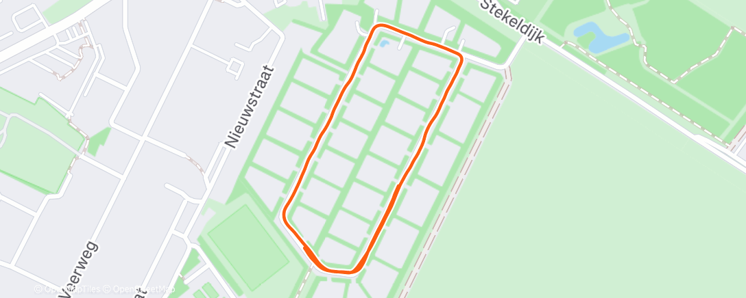 Map of the activity, Nachtloop