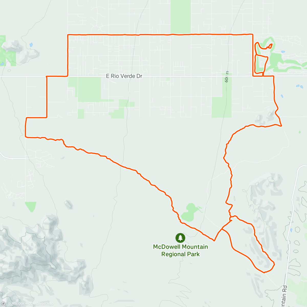 Map of the activity, McDowell Gravel