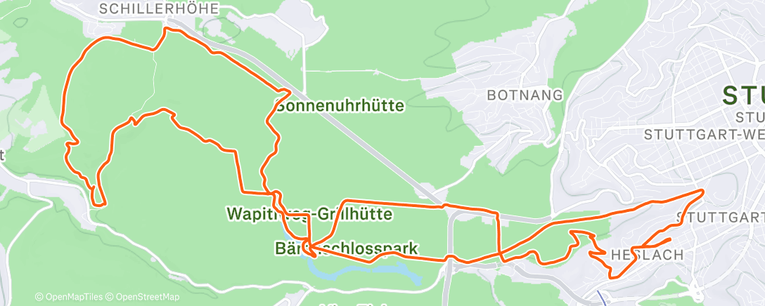 Map of the activity, Strecke(n)