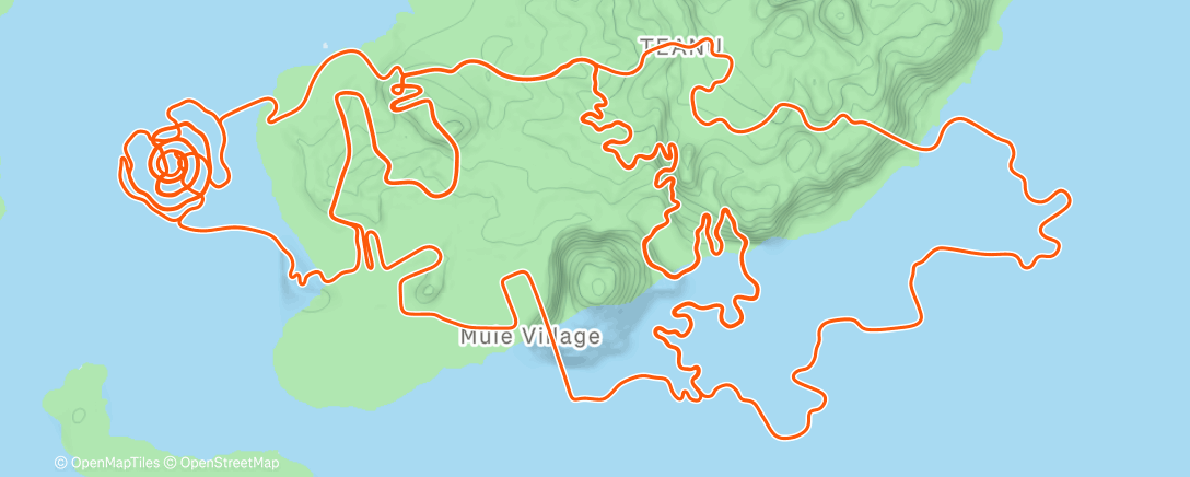 「Zwift - Big Foot Hills in Watopia」活動的地圖