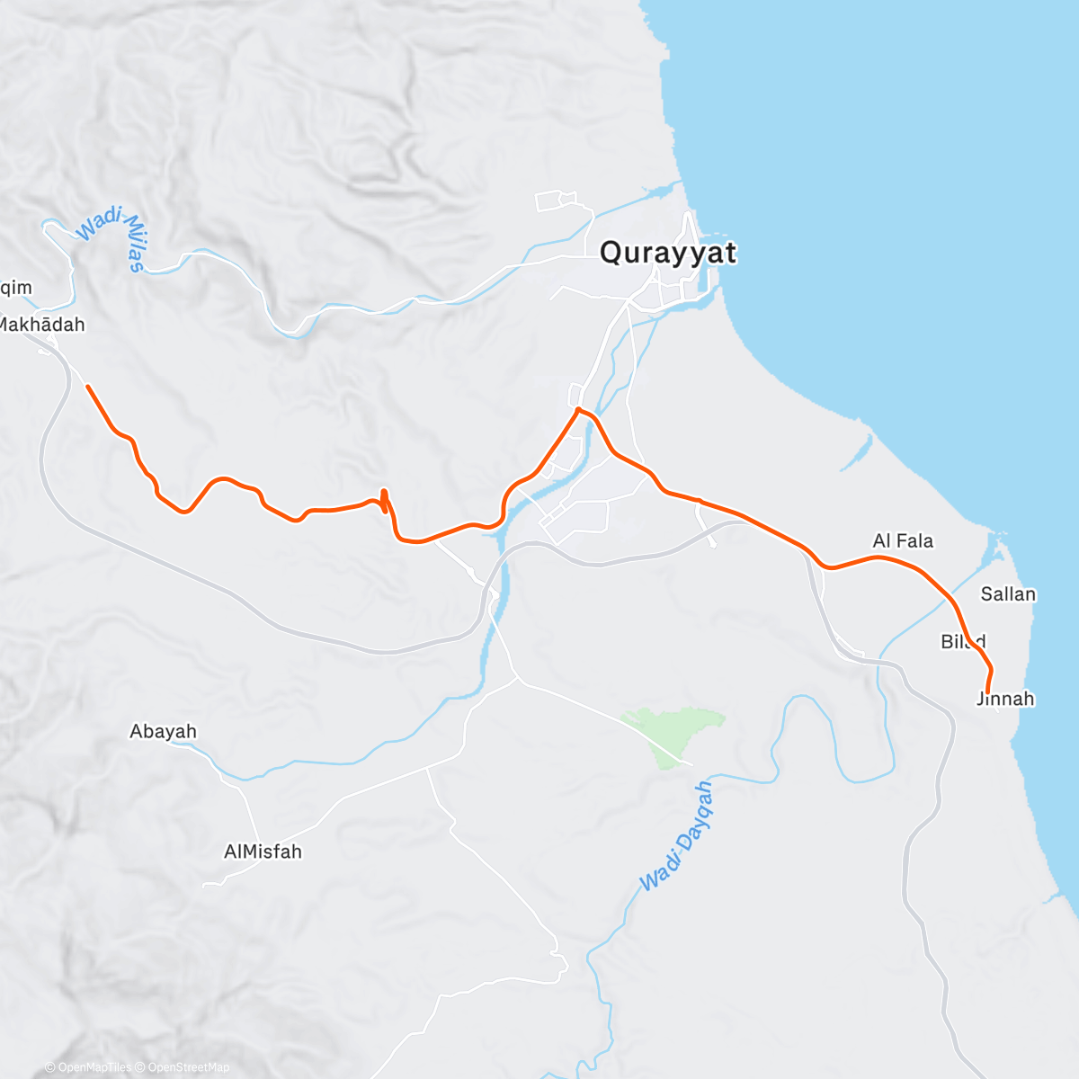 Map of the activity, Group Ride: Fernando Orellana