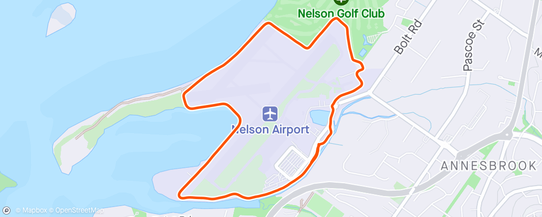 Mapa da atividade, Nelson Airport Loop