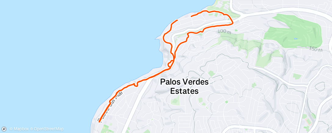 Map of the activity, Morning Run