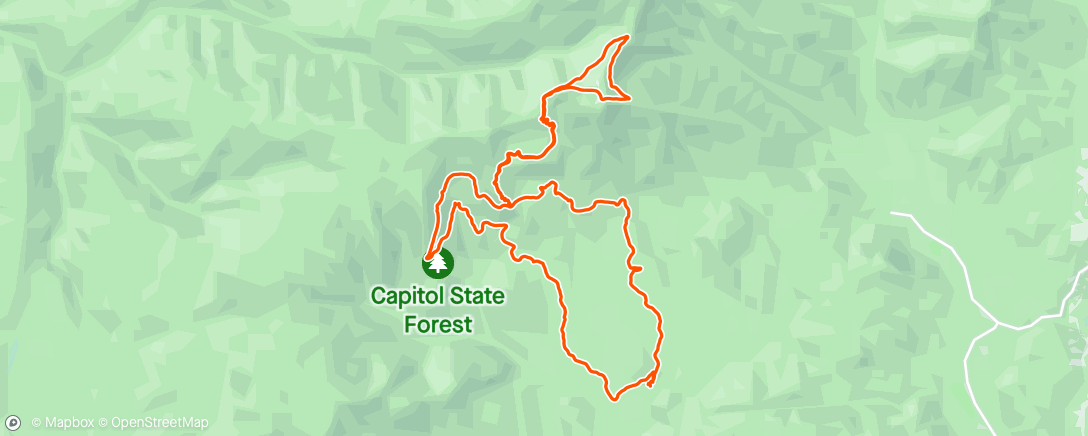 Map of the activity, Couch to Capitol Peak 25k