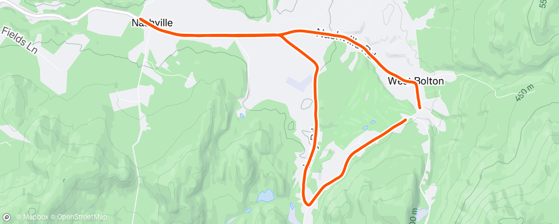 Map of the activity, Morning Run