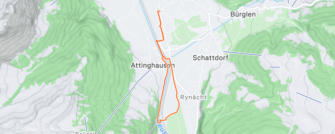 Map of the activity, Dog Walk